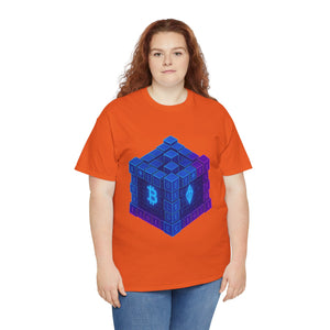 Glitched Blockchain Cube T-Shirt