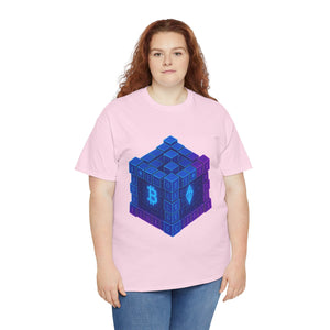 Glitched Blockchain Cube T-Shirt