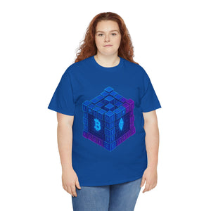 Glitched Blockchain Cube T-Shirt