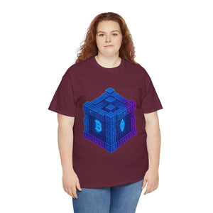 Glitched Blockchain Cube T-Shirt