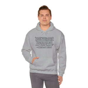 “I Only Take a Drink on Two Occasions” Brendan Behan Hoodie