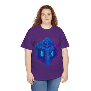 Glitched Blockchain Cube T-Shirt