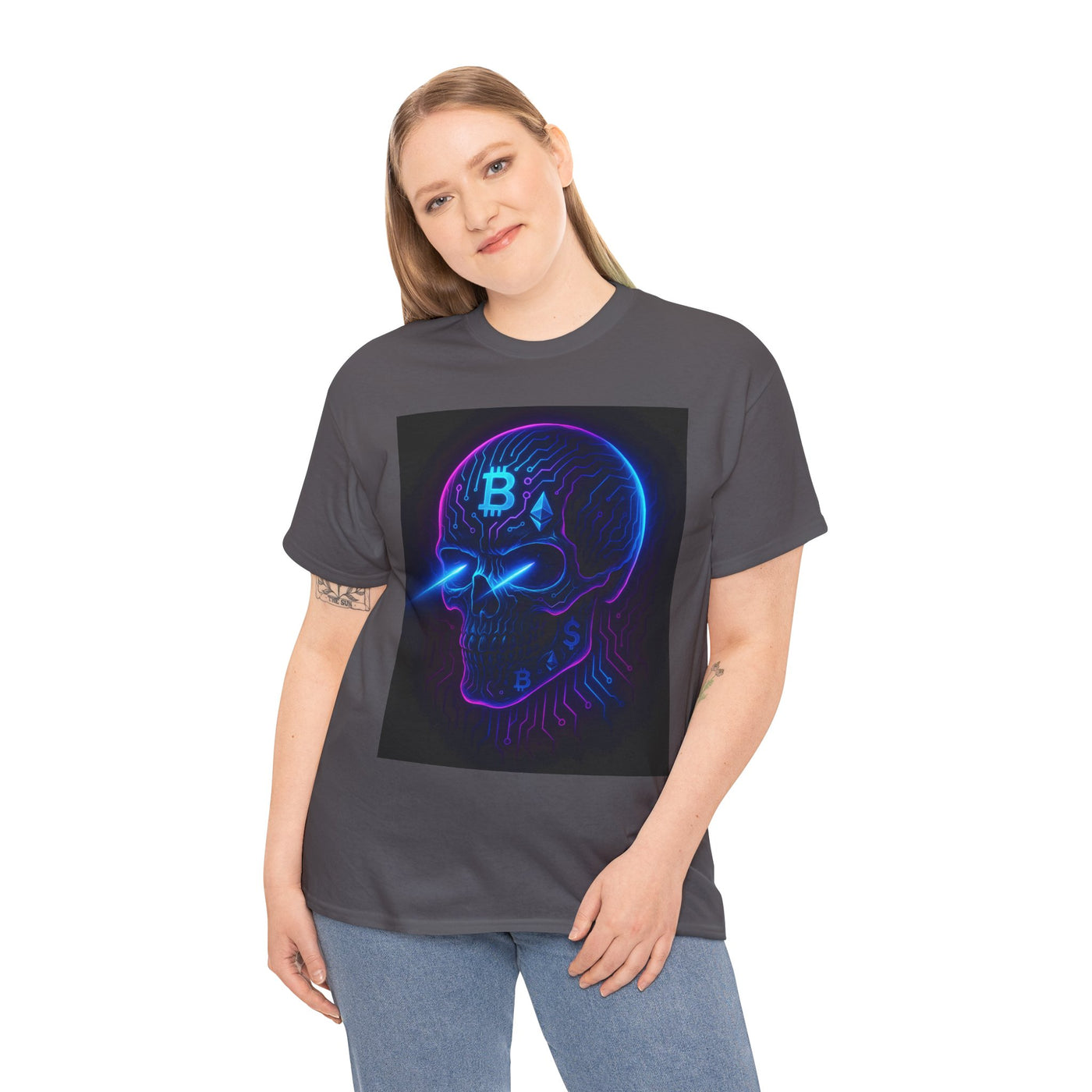 Neon Crypto Skull T-shirt