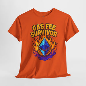 Gas Fee Survivor – Bold Ethereum T-Shirt