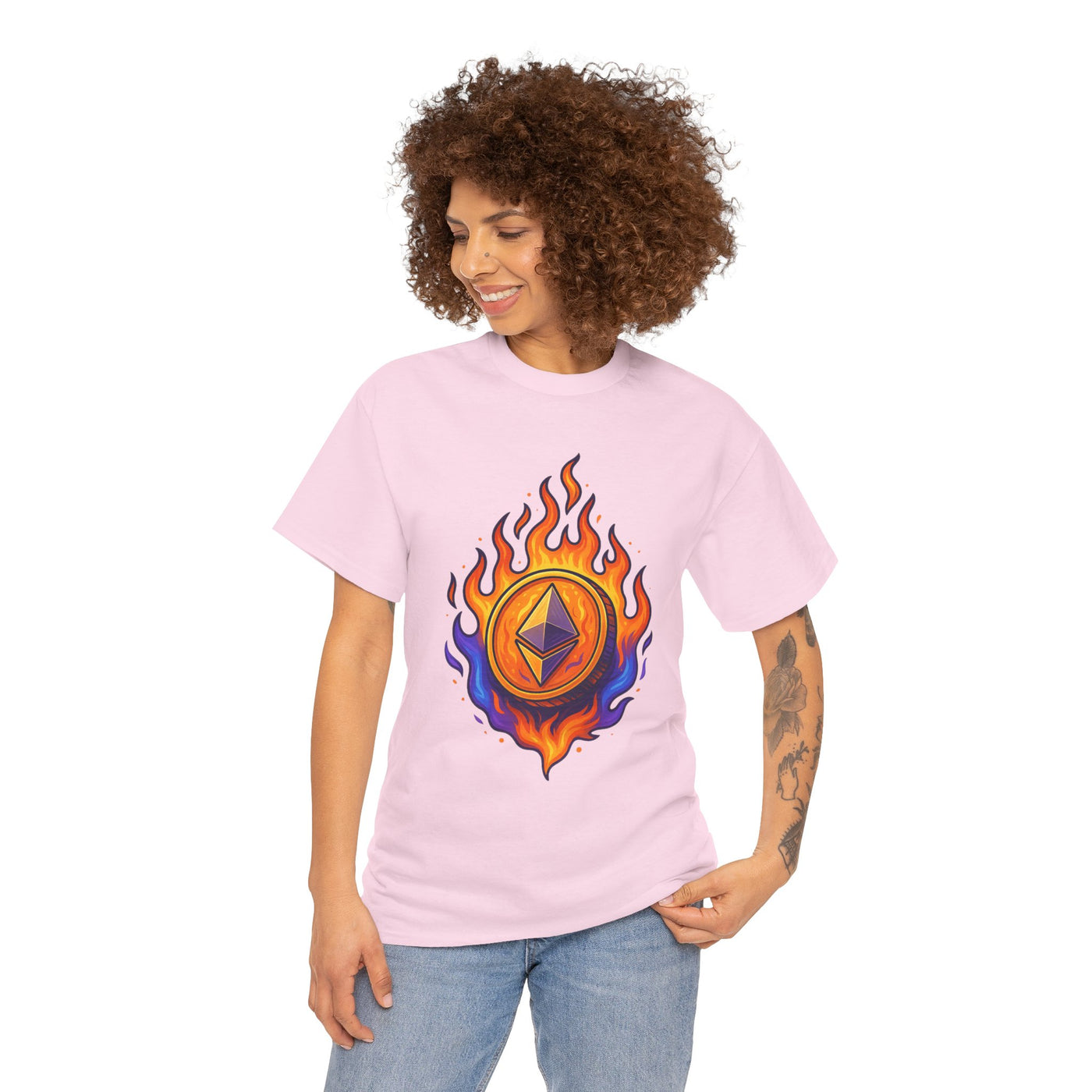 Ethereum Flame – Bold Crypto T-Shirt