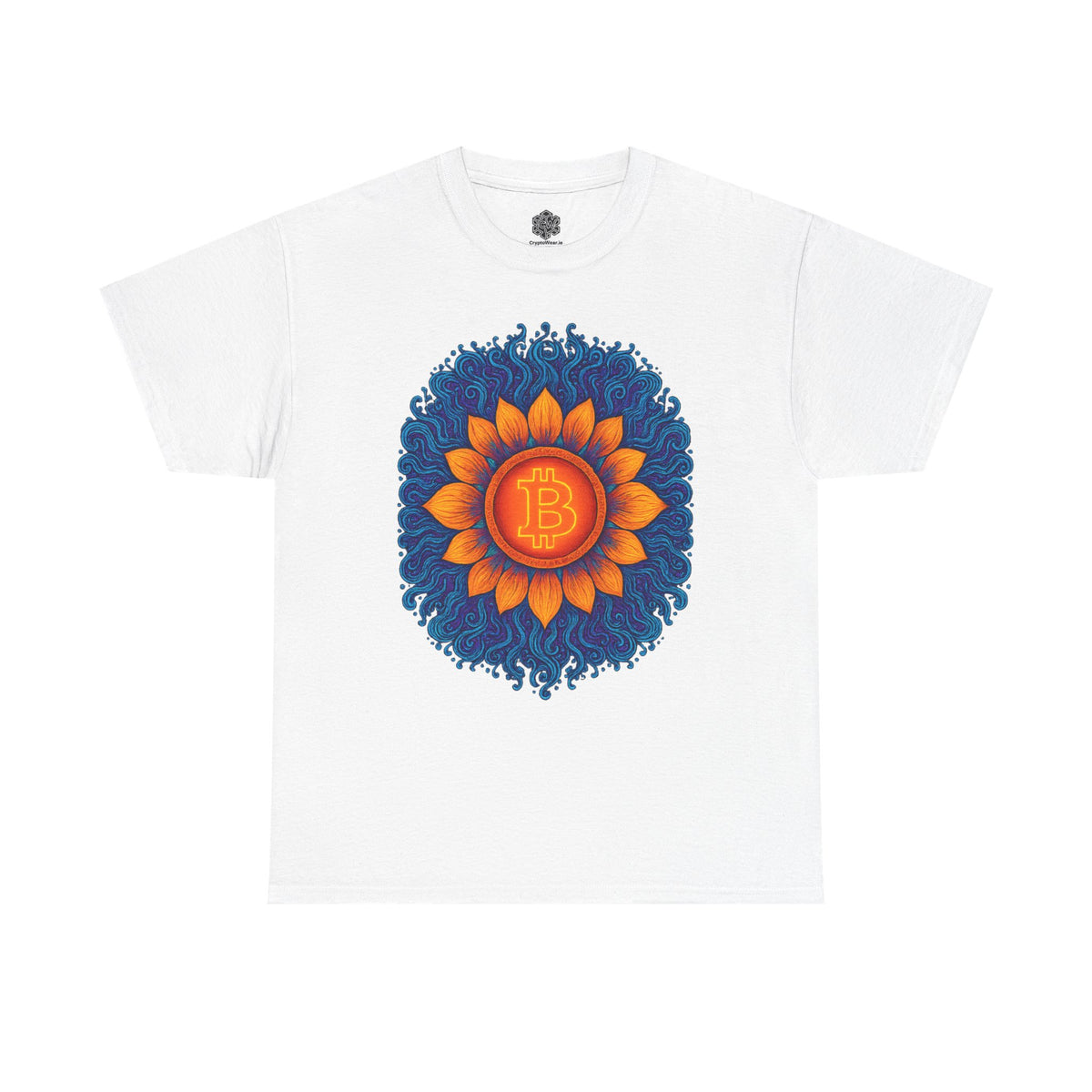 Bitcoin Sunburst Blossom T-Shirt