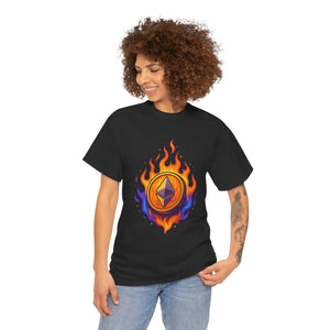 Ethereum Flame – Bold Crypto T-Shirt
