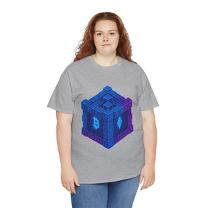 Glitched Blockchain Cube T-Shirt