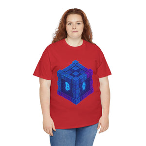 Glitched Blockchain Cube T-Shirt