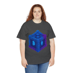 Glitched Blockchain Cube T-Shirt