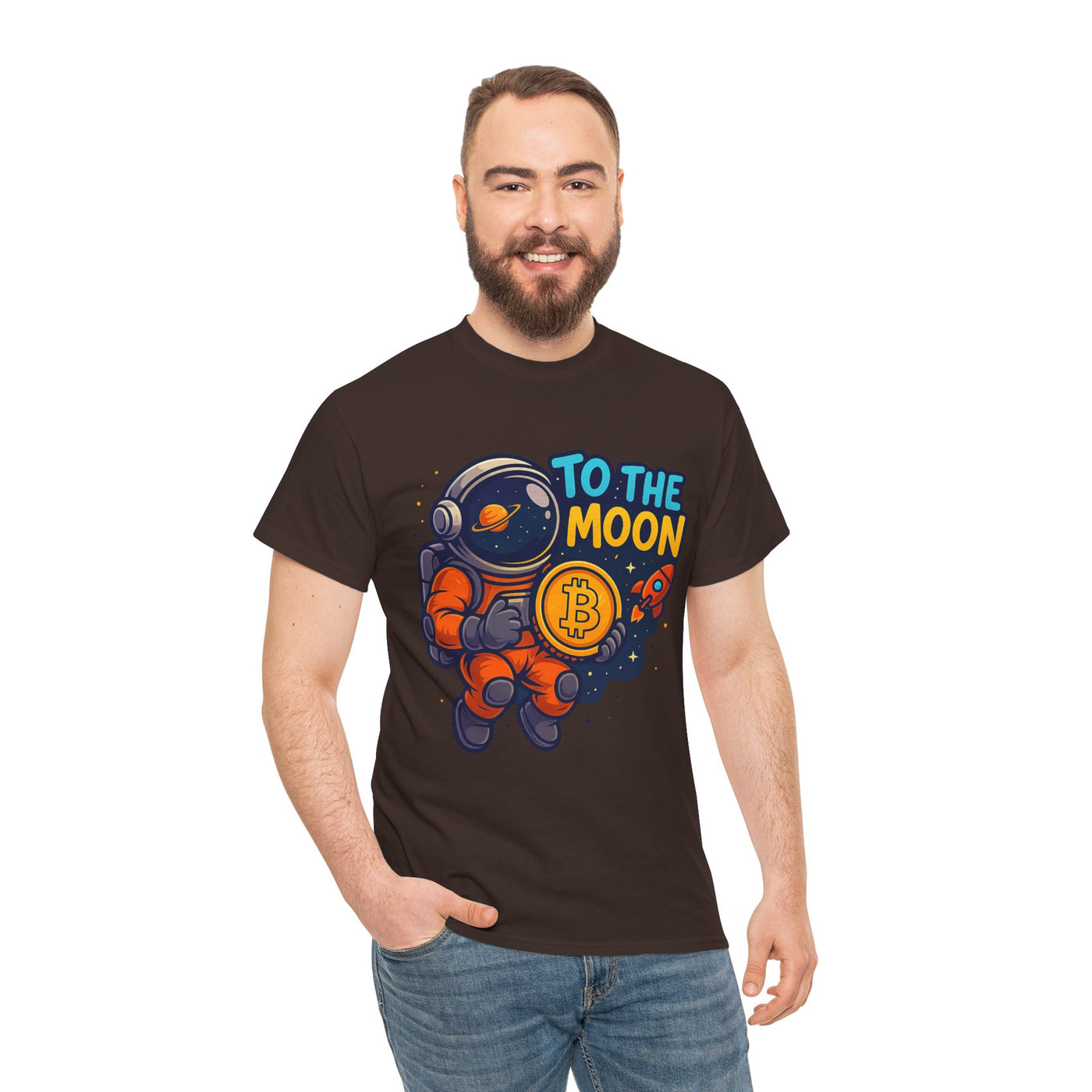 Bitcoin To The Moon – Maglietta della collezione Bold